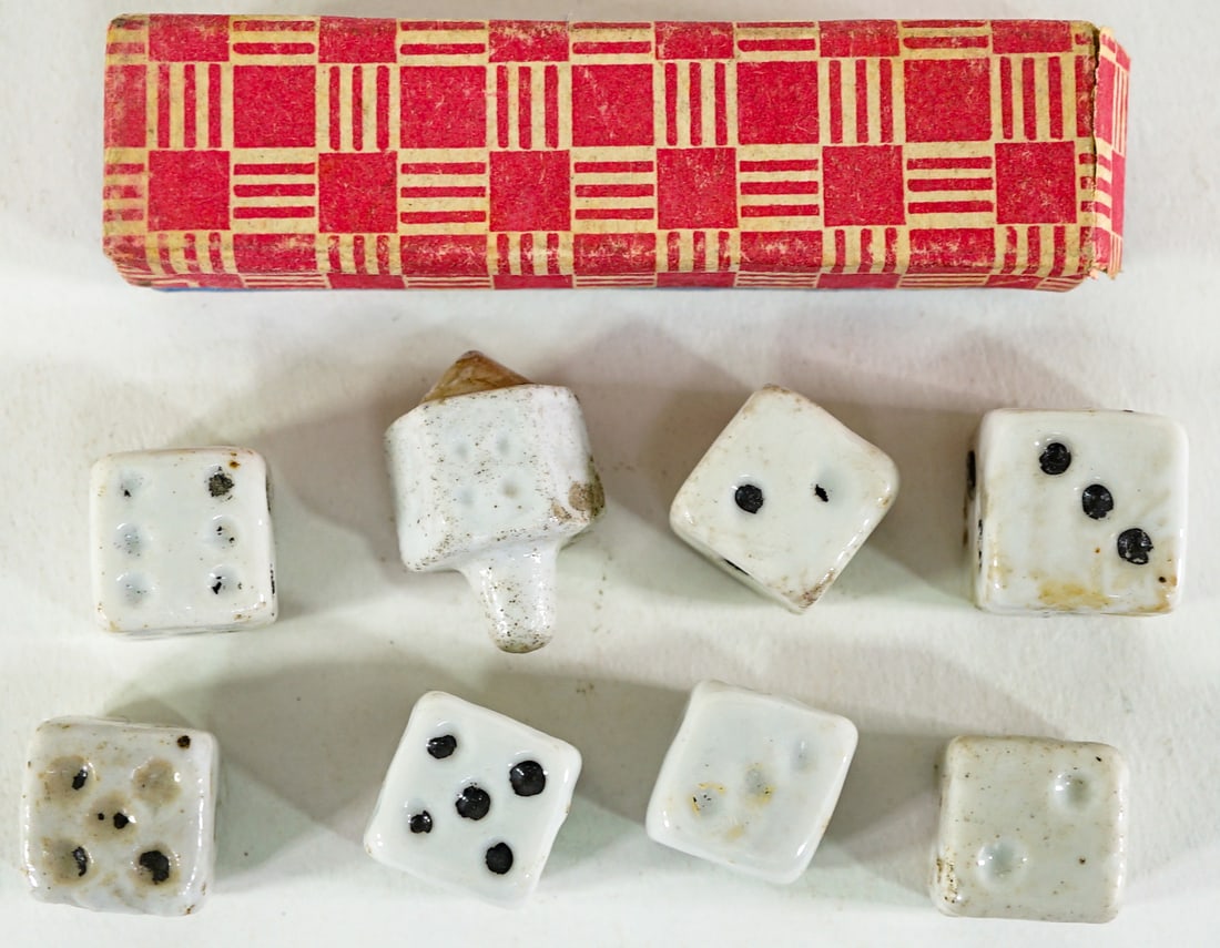 Porcelain Dice & (1) Put & Take (1 of 1)