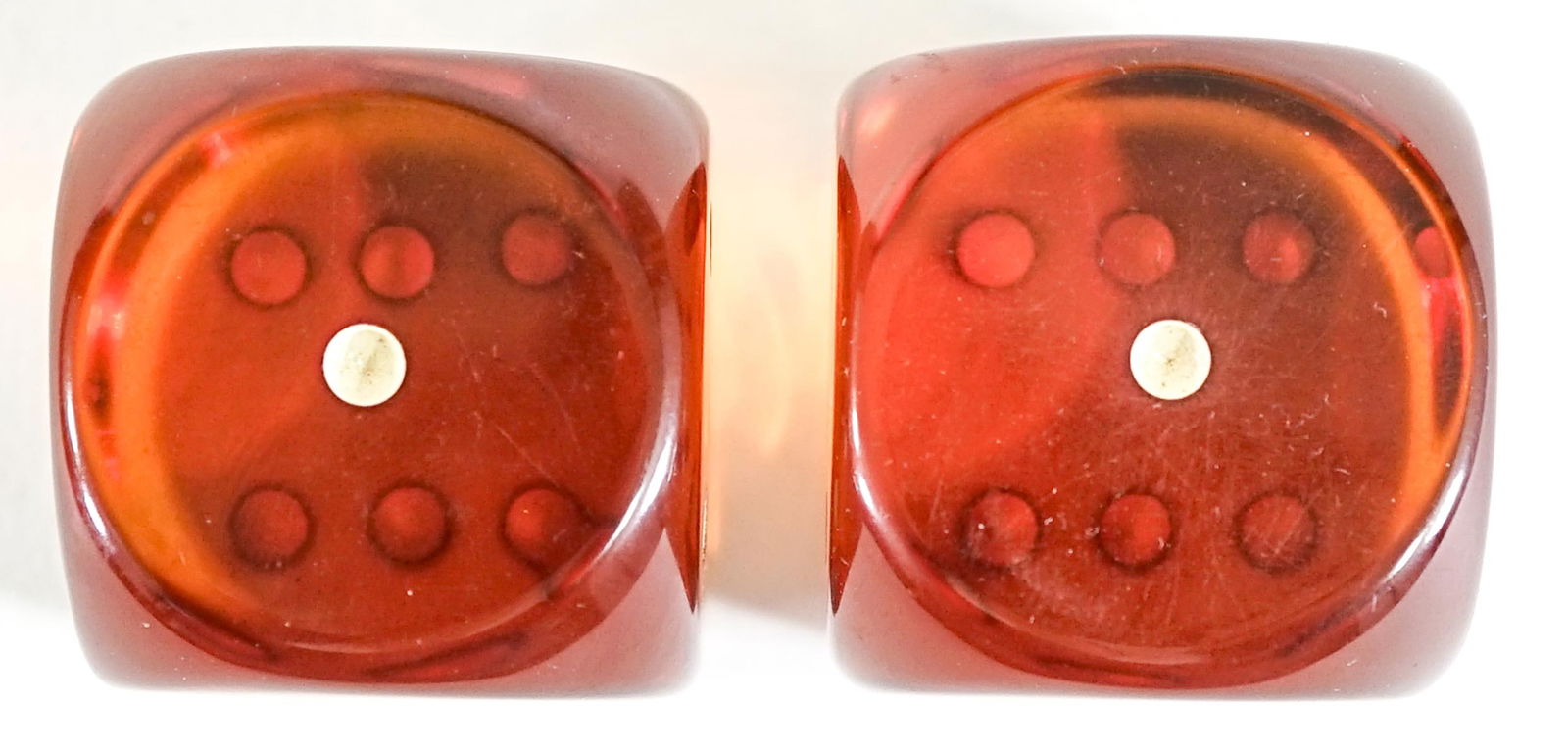Pair of Bakelite Dice 1.375 Inches Each (1 of 6)