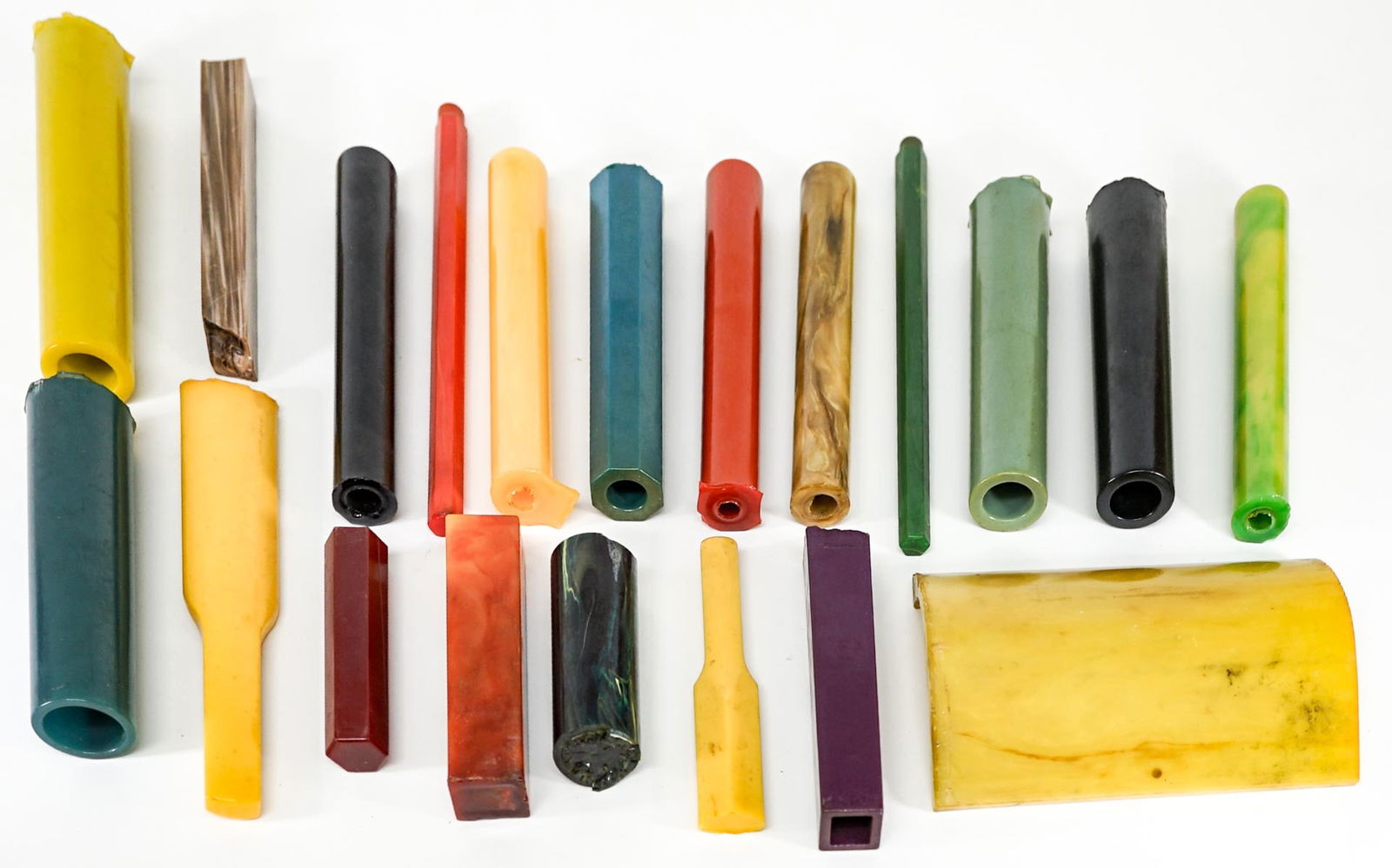 Large Group of Bakelite Rods, Pieces & Chunks (1 of 5)