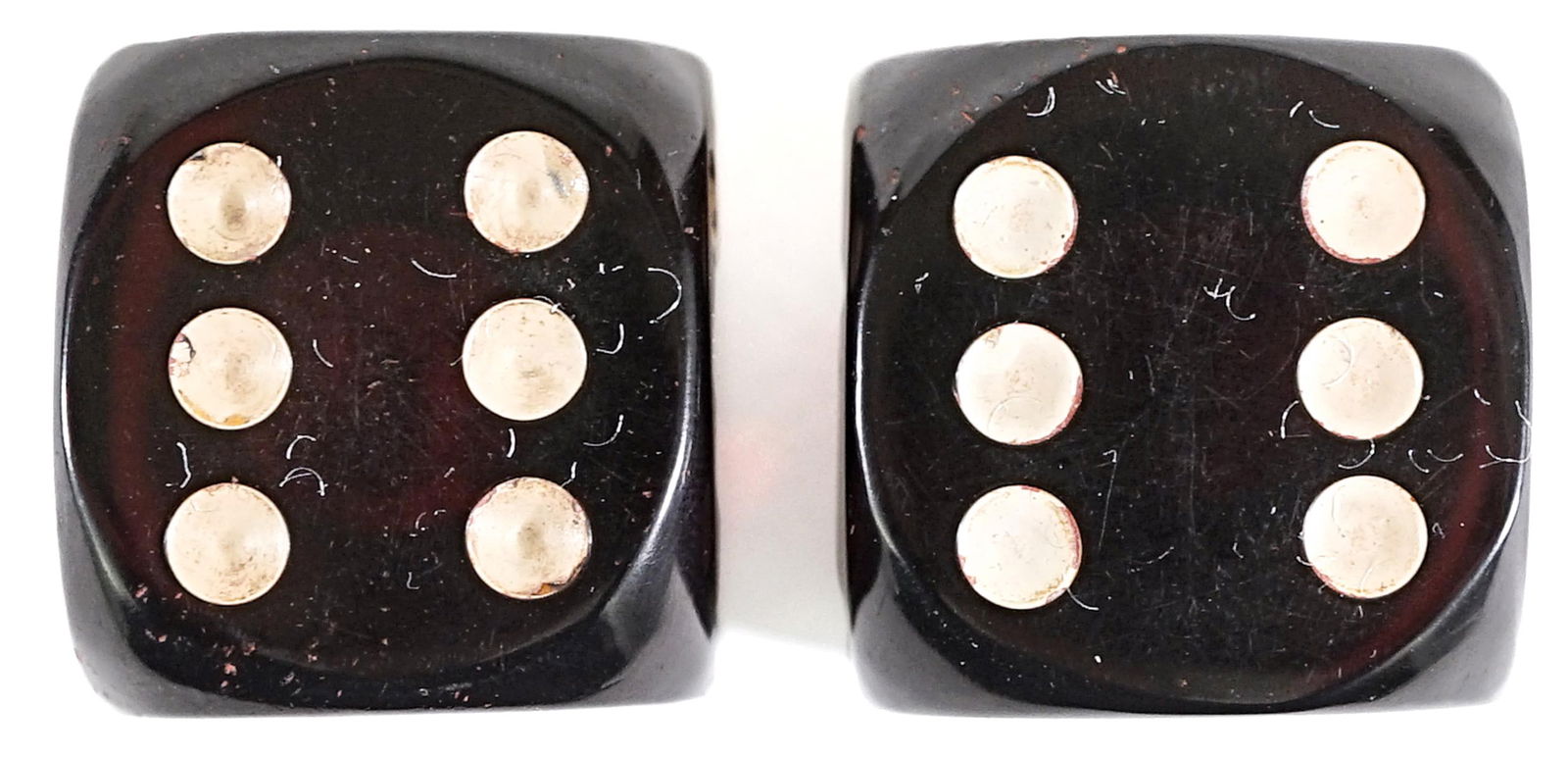 Bakelite Pair of Jumbo Dice Candleholders? (1 of 6)
