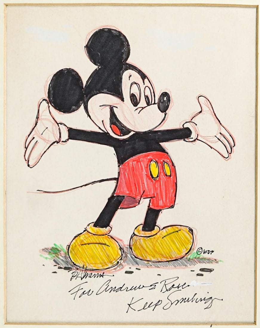 Bob Abrams Original Mickey Mouse Drawing (1 of 5)