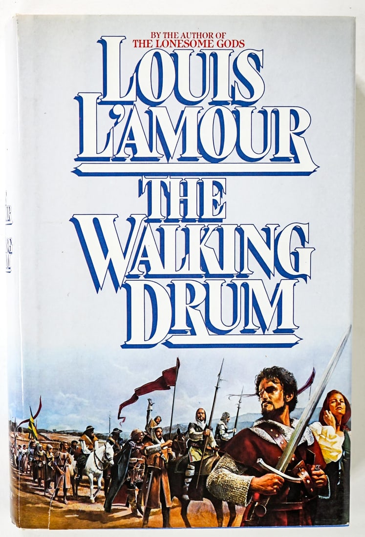 Louis L'amour - The Walking Drum SIGNED COA: The Walking Drum by Louis L'amour. Signed on title page. Beckett Authentication Services #BR84915. Bantam Books 1984 with unclipped dust jacket. 423 pp. Two-tone covers. Book measures 9.25 in. H x 6.2