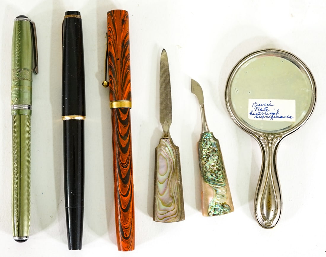 1909 AYPE Hand Mirror; Fountain Pens and More (1 of 2)
