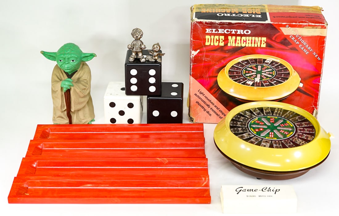Collectibles Including Bakelite Majong Stands: Collectibles Including Bakelite Majong Stands. The group measures 13 x 16 x 7 inches. The descriptions of items appearing in advertising prior to this auction are believed to be correct, nevertheless,