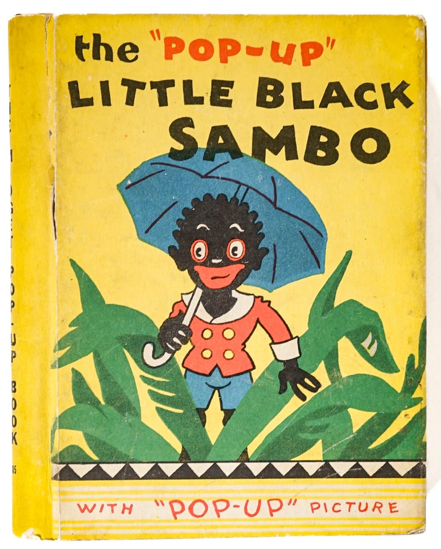 The Pop-Up Little Black Sambo 1934: Little Black Sambo pop-up 1934. Blue Ribbon Press. 60 pp. Front joint and hinge cracked. Book measures 5 in. H x 4 in. W x .5 in D. Signed (Autographed) book/s and other material not including an LOA 