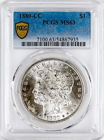 1880-CC $1 Morgan Dollar PCGS MS63