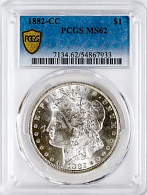 1882-CC $1 Morgan Dollar PCGS MS62