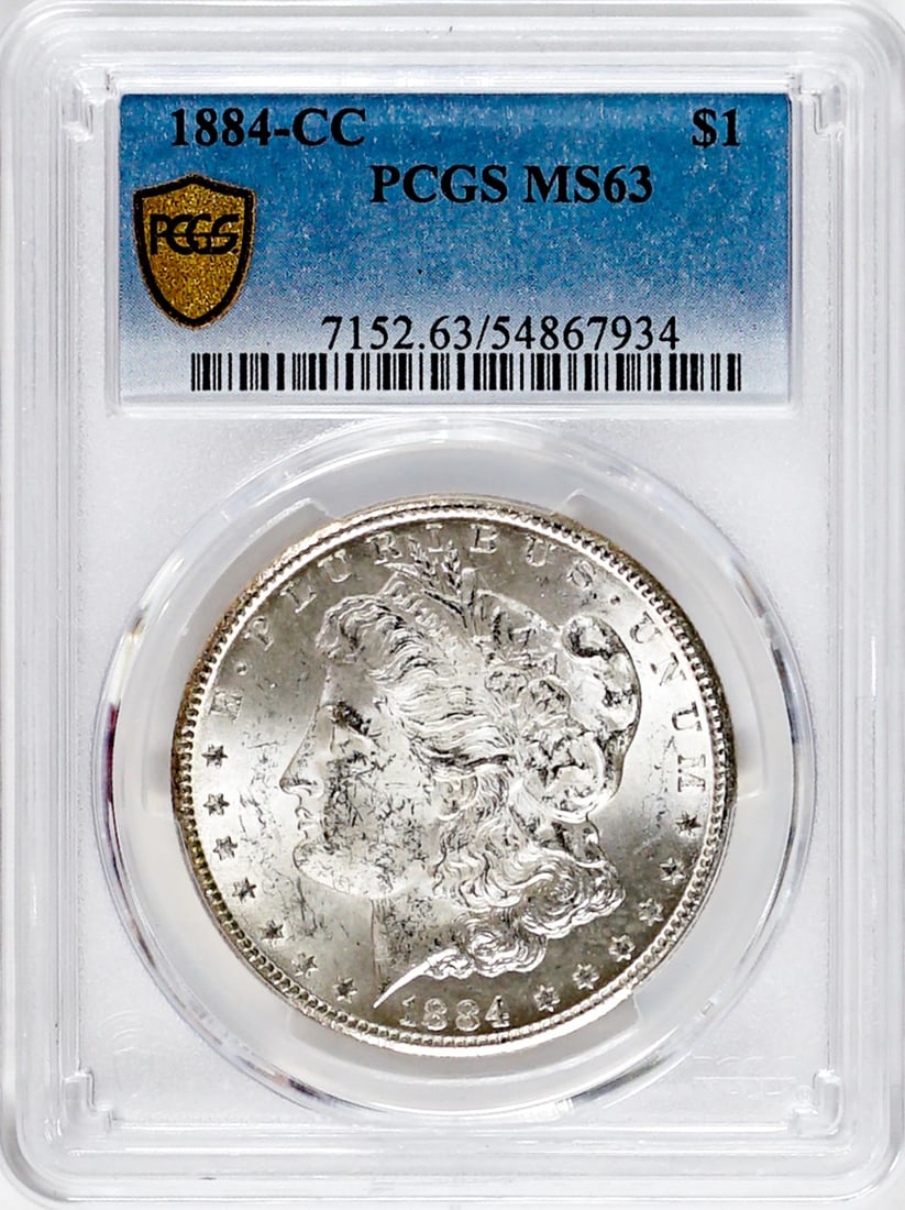 1884-CC $1 Morgan Dollar PCGS MS63 (1 of 3)