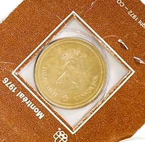 Gold $100 Canadian 1/4 Ounce Montreal 14k