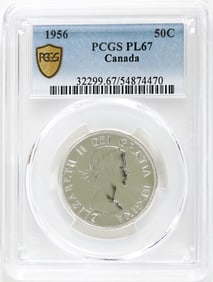 1956 Canada 50c PCGS PL67