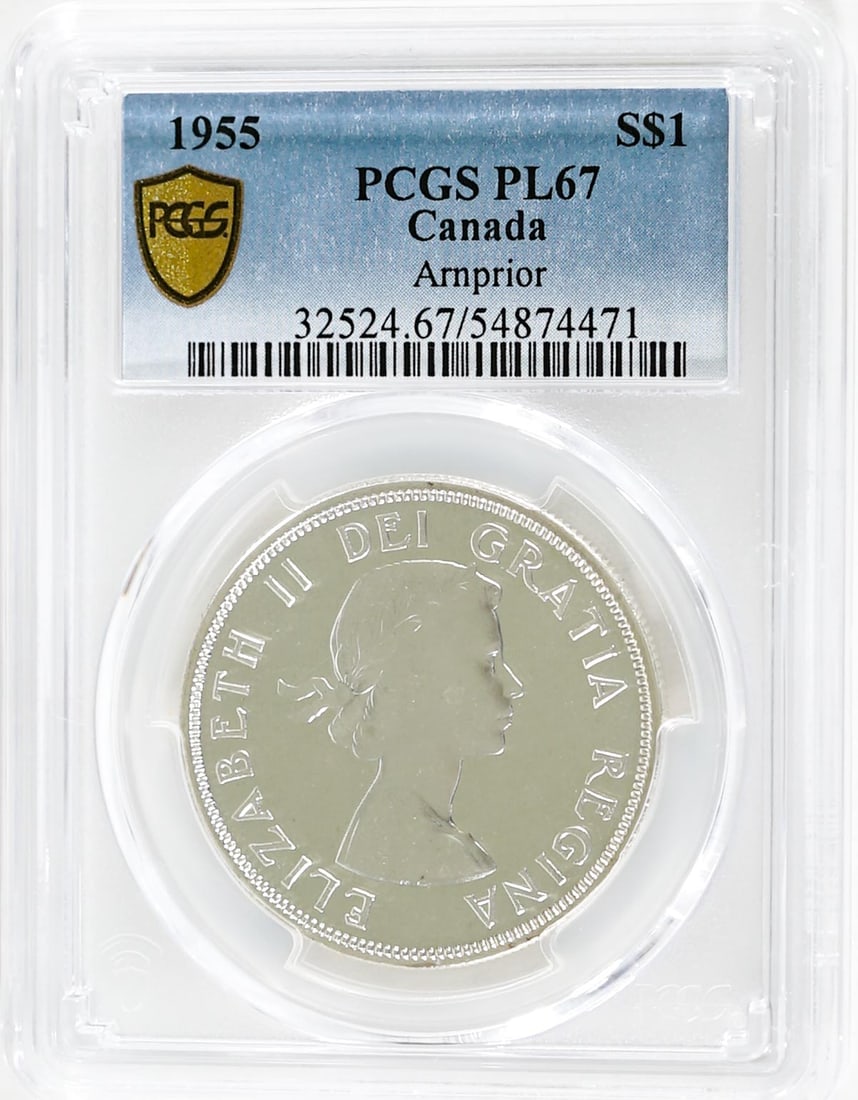 1955 Canada $1 Arnprior PL67 (1 of 2)
