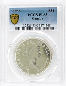 1956 Canada $1 PCGS PL63