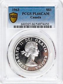 1963 Canada $1 PCGS PL66CAM