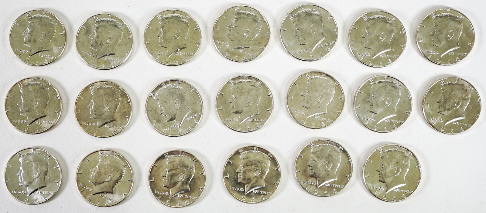 (20) 1966 Kennedy Half Dollars BU (1 of 2)