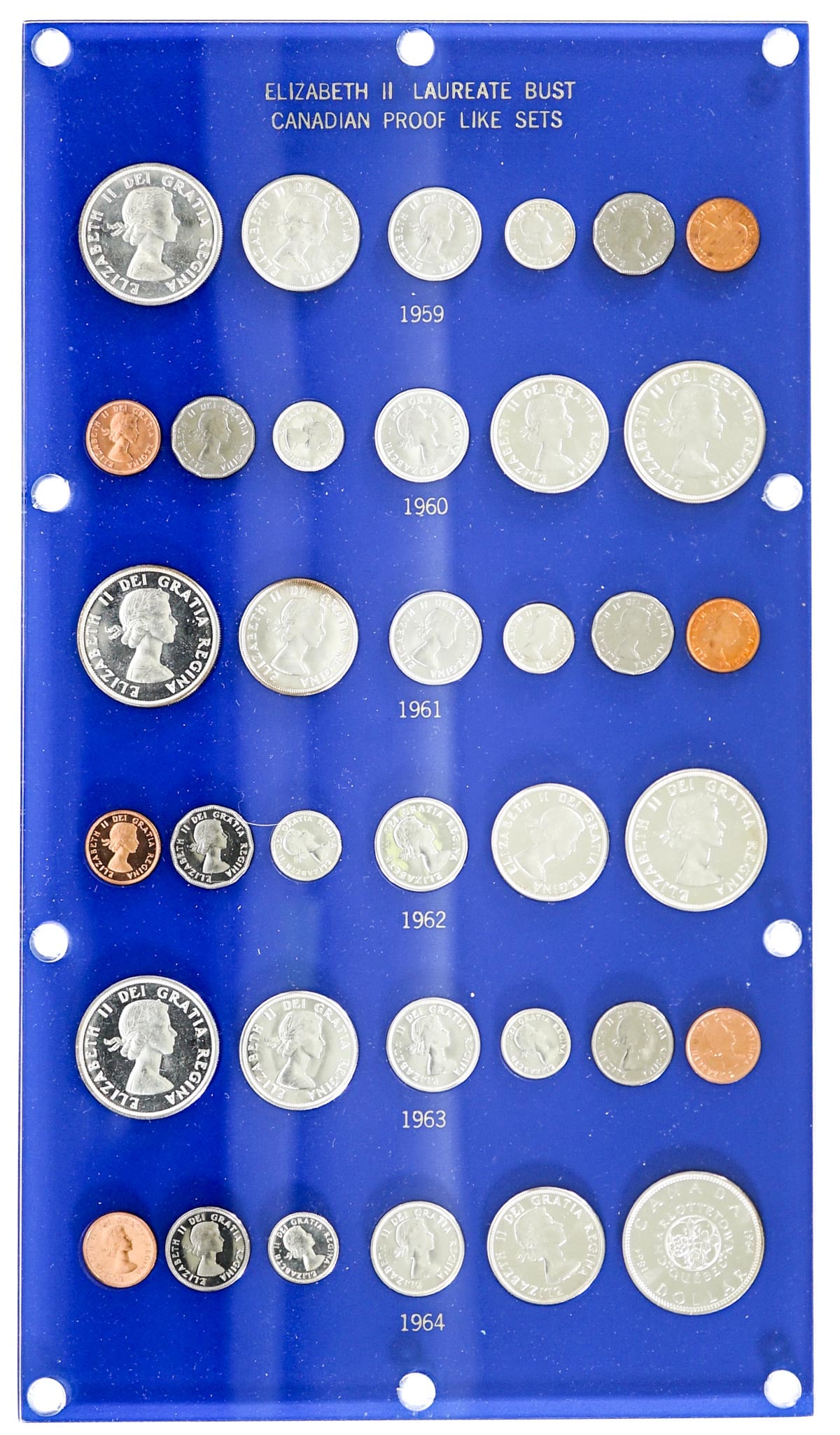 Six Canada Proof Like Sets 1959-1964 (1 of 3)