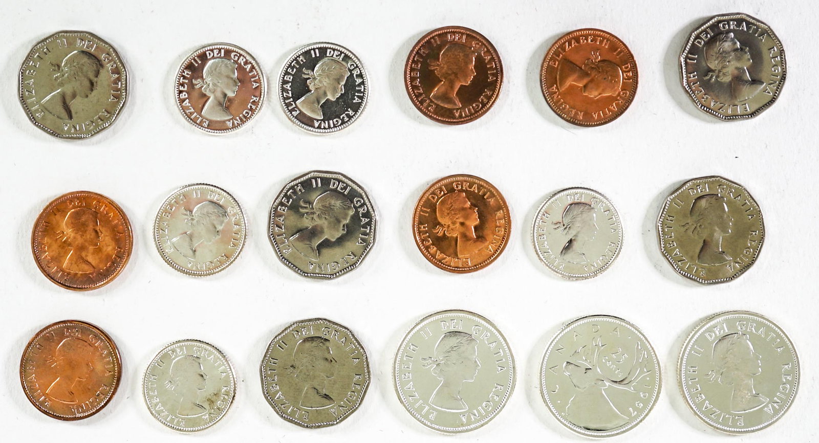 Canadian Proof-Like Partial Sets 1955-1958 (1 of 2)