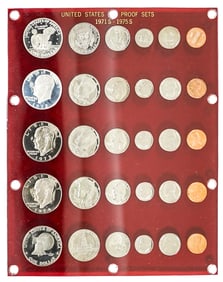 U.S. Proof Sets 1971-S-1975-S (Capitol Holder)