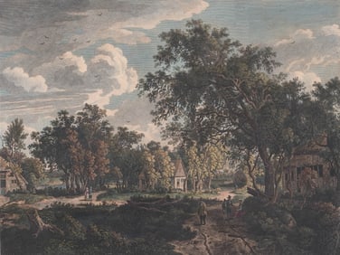 Francois Vivares Colored Engraving 1779