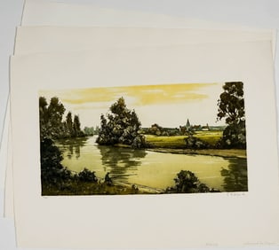 Roger Hebbelinck (2) and Other (1) Lithographs