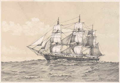 George Canning Wales Lithograph [Ship]