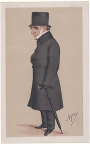 C.1860 Illustration for Vanity Fair Color Litho