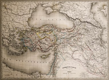 A Large Antique French Map