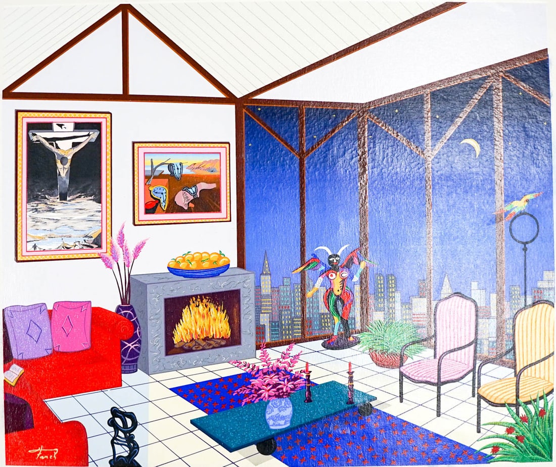 Fanch Ledan Serigraph on Canvas #3/150 (1 of 4)