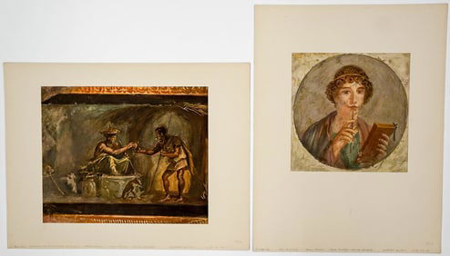 After Antique Mural Prints [Roman Frescoes]