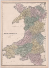 A. and C. Black Map [Wales]