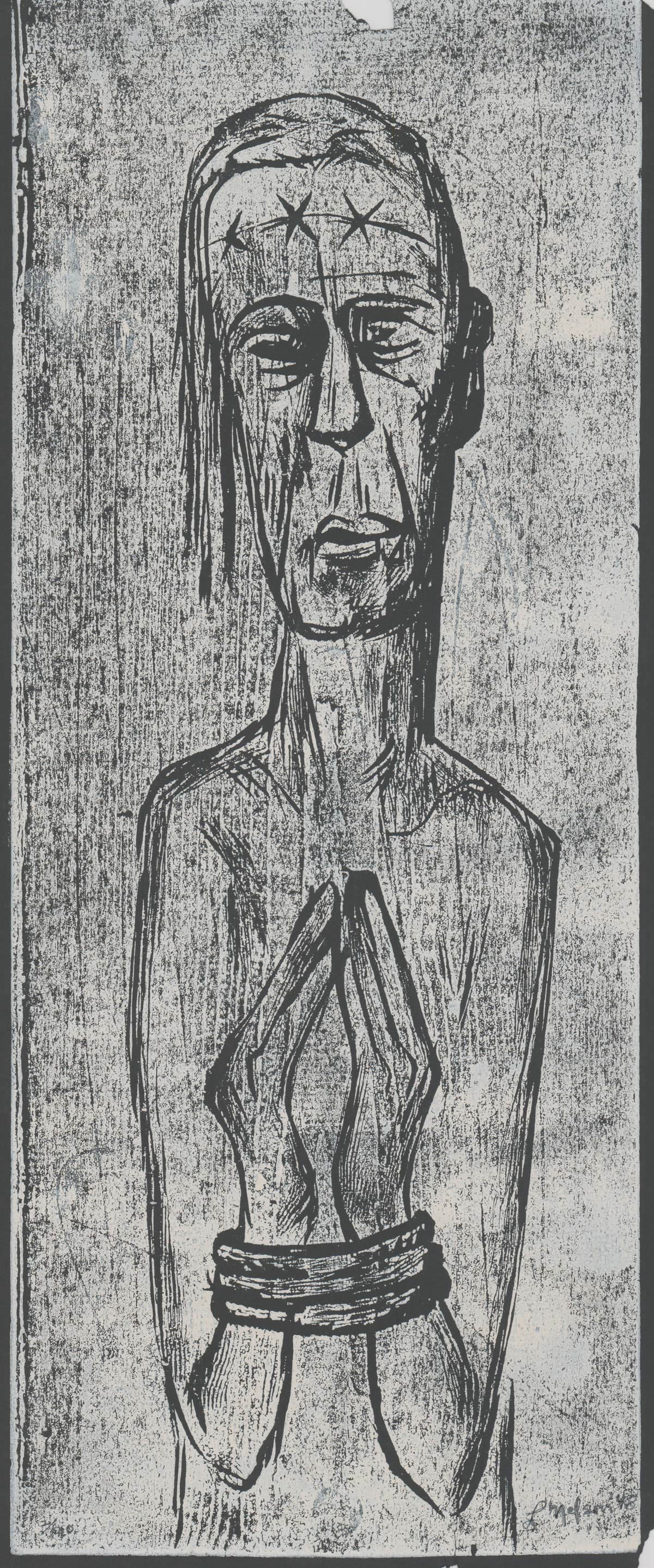 Leonard Nelson Silkscreen [Jesus, Prisoner] (1 of 4)