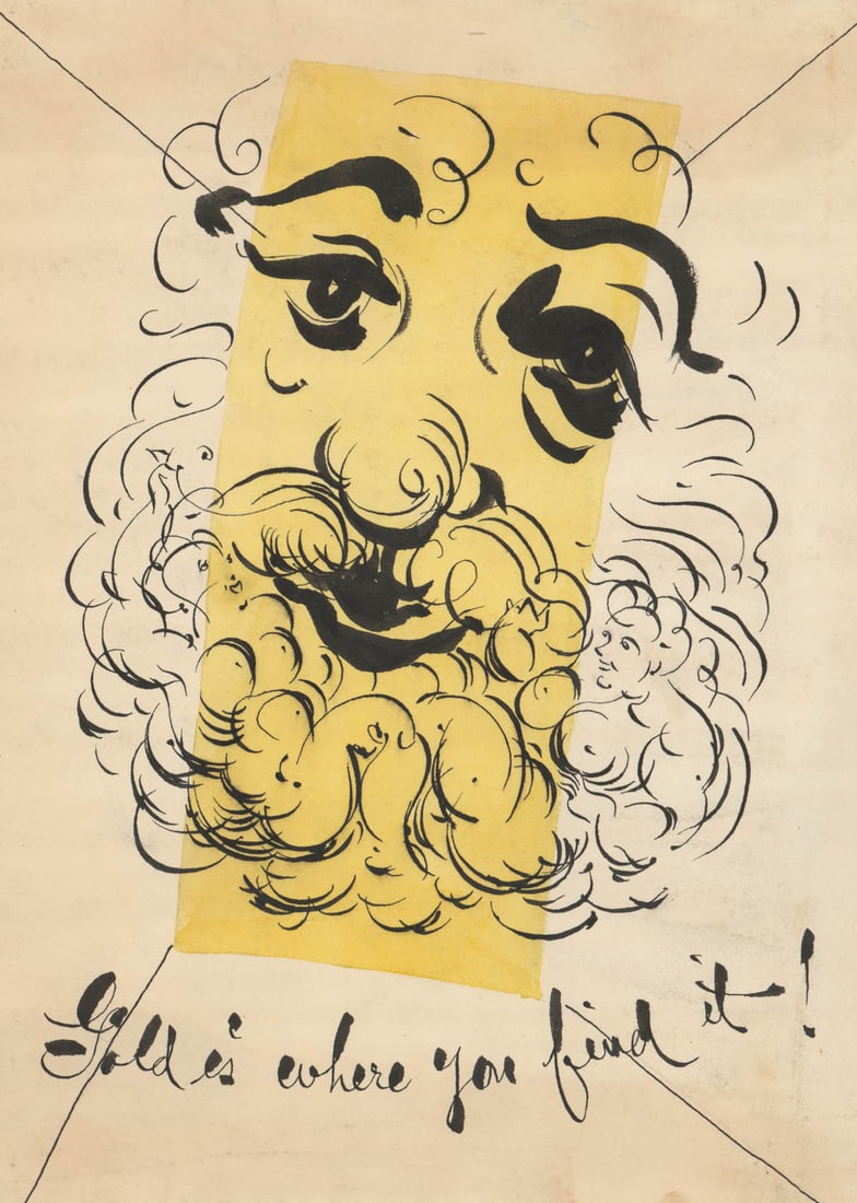 Willa Trafton Ink Drawing [Modernism]: Willa (Gardner) Trafton (New York) original ink drawing. She was the wife of artist Howard Trafton New York, North Carolina 1897 - 1964, and after a serious illness in 1949, she assisted him in teachi