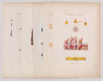 Color Prints ca. 1825 [Costumes, Fabric and Hats]