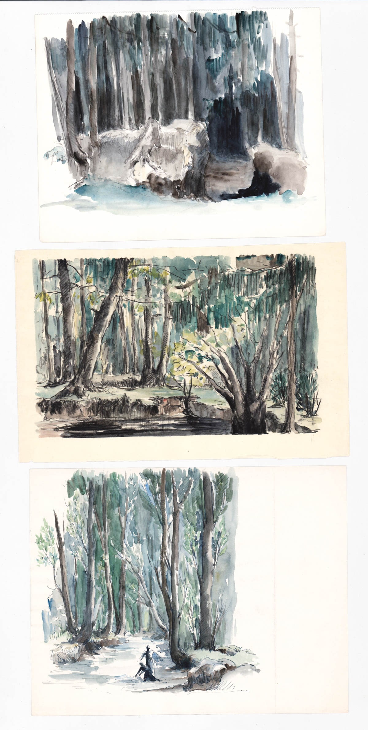 Unsigned Original Watercolors [Nature Scenes] (1 of 2)