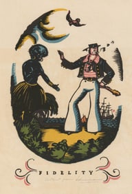 Edward Arthur Wilson Woodcut [Sea Voyage]