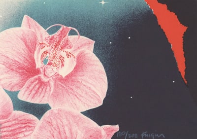 Michael Jay Knigin Lithograph [Flower, Still Life]