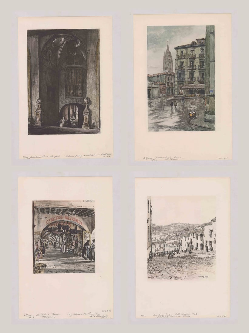 Robert Swain Gifford Etching [Fish Factory, Boat] (1 of 4)