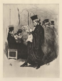 After Honore Daumier Etching