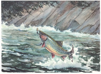 William Schaldach Signed Lithograph.