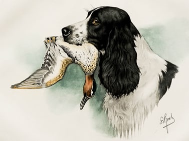 Boris Riab (1898-1975) Color Engraving