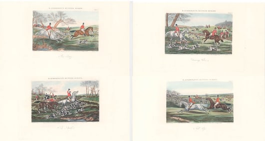 After Henry Alken Hunting Scene Engravings