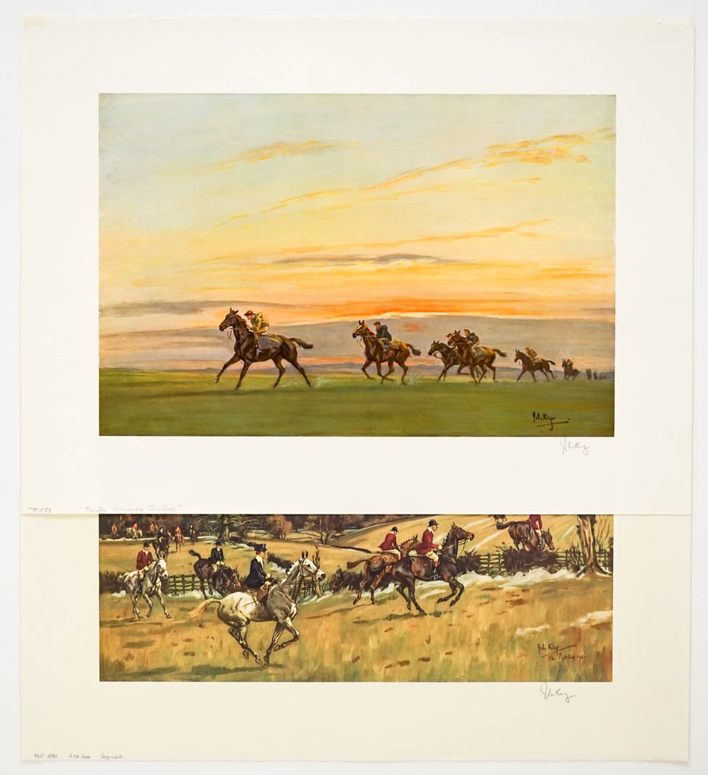 [Horses] John Gregory King Signed Lithographs (2) (1 of 6)