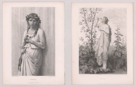 D. Appleton and Co. Engravings [Ophelia, Aurora]