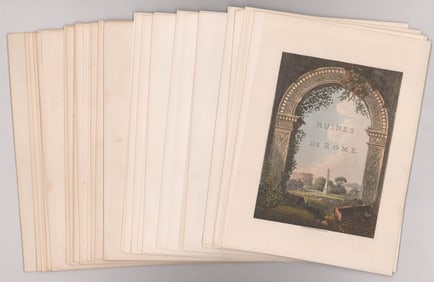 James Merigot Color Aquatints [Rome]