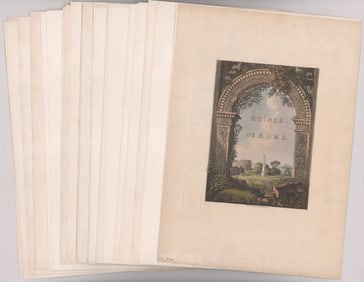 James Merigot Color Etchings [Rome]