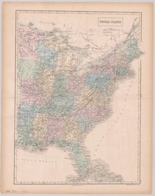 A. and C. Black Map [Eastern US]