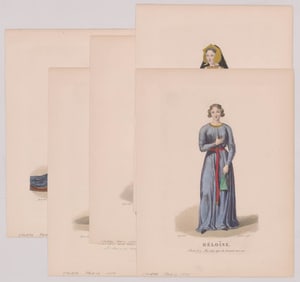 Ca.1850 Plates of Renowned French Women [5]