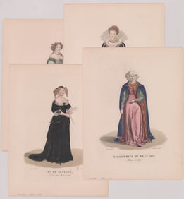 Ca.1850 Plates of Renowned French Women [4]