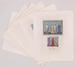 Ca.1842 A Complete View of the Dress [6] Plates