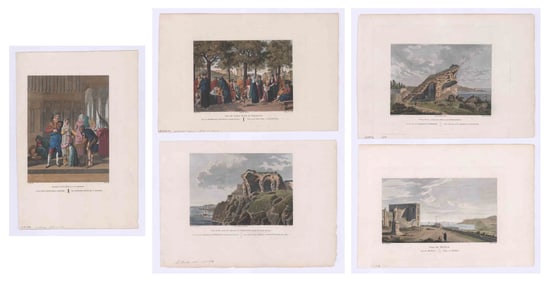 1806-1820 Color Etchings by Alexandre de Laborde