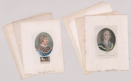 17th - 18th C. European Royalty Engravings (8)